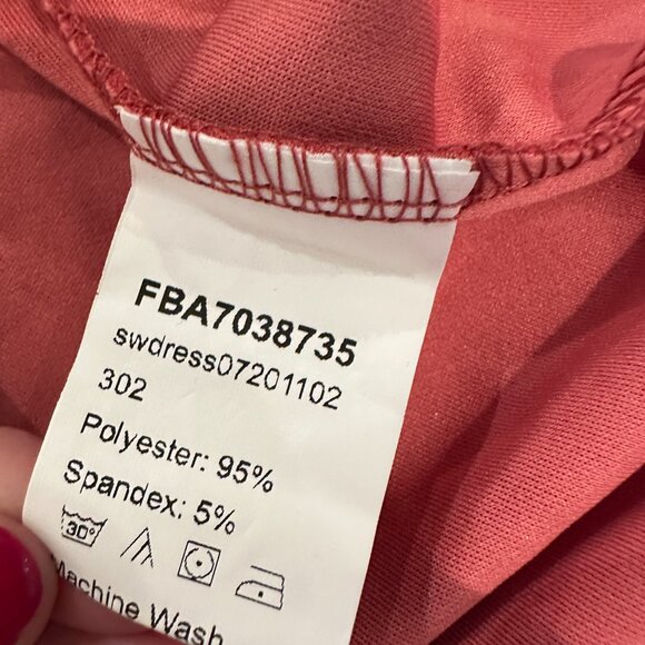 Rust orange mini dress - Picture 6 of 7